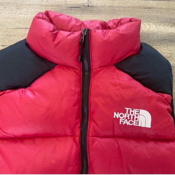 The North Face Summit Series 900 Fill Men's Small Down Puffer Vest Red Black - Picture 2 of 9